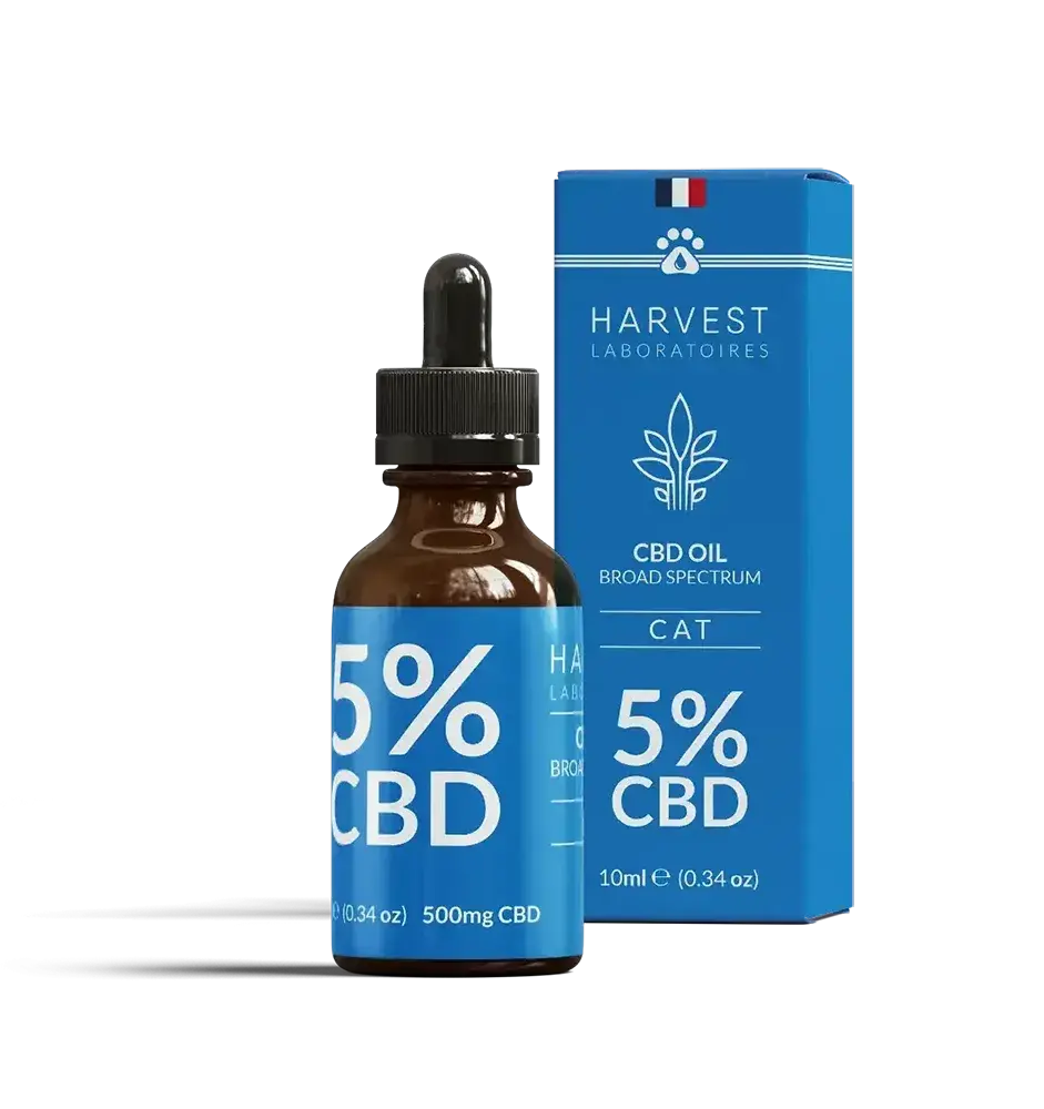 huile cbd pour chat 5 % broad spectrum