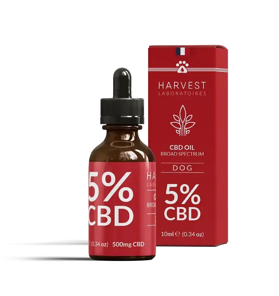 huile cbd pour chien 5 % broad spectrum
