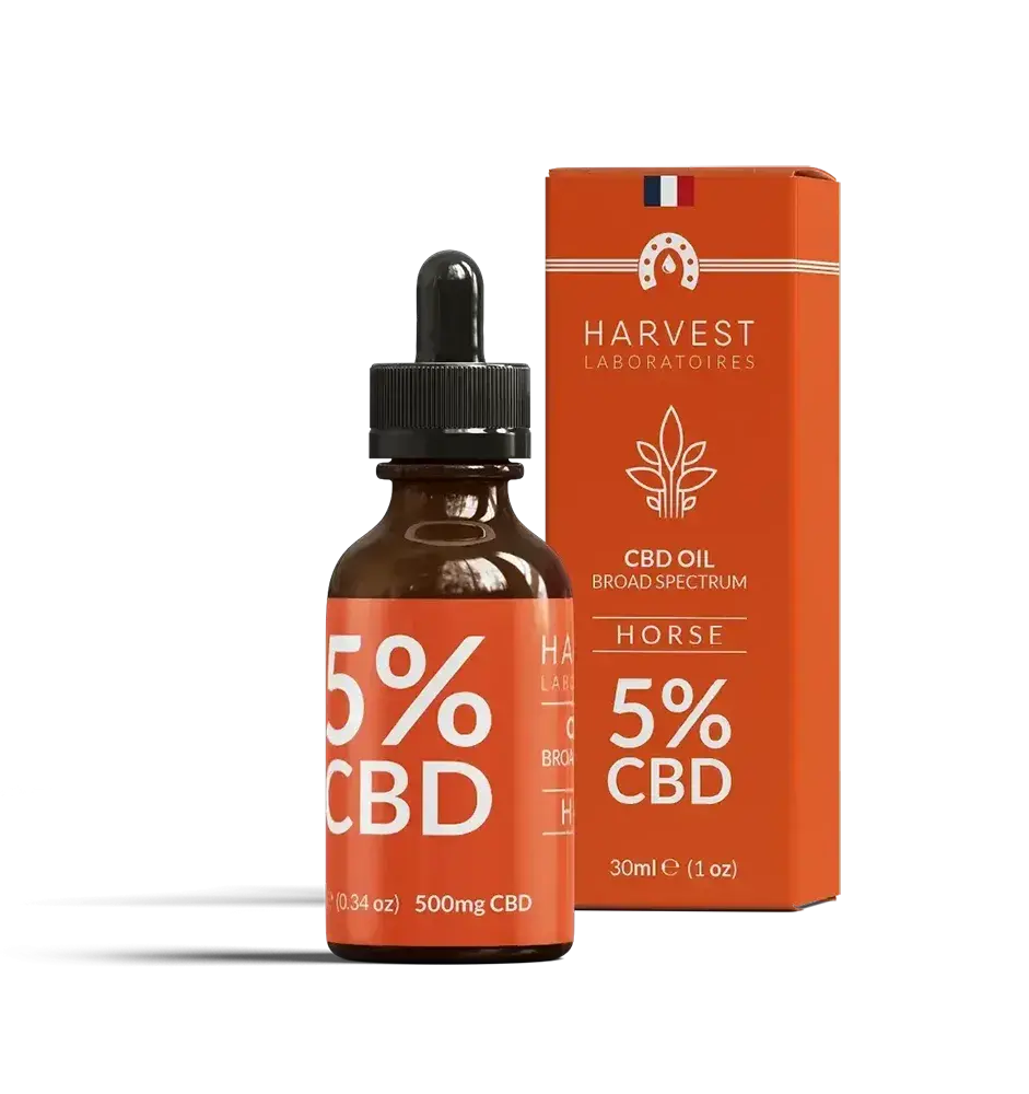 huile cbd pour cheval 5 % broad spectrum